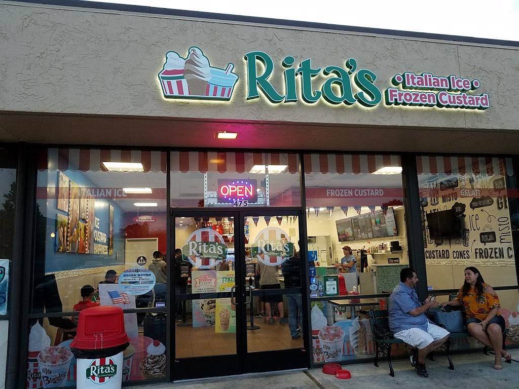 Ritas Italian Ice & Frozen Custard | restaurant | 475 E Campbell Ave, Campbell, CA 95008, USA | 4086284225 OR +1 408-628-4225