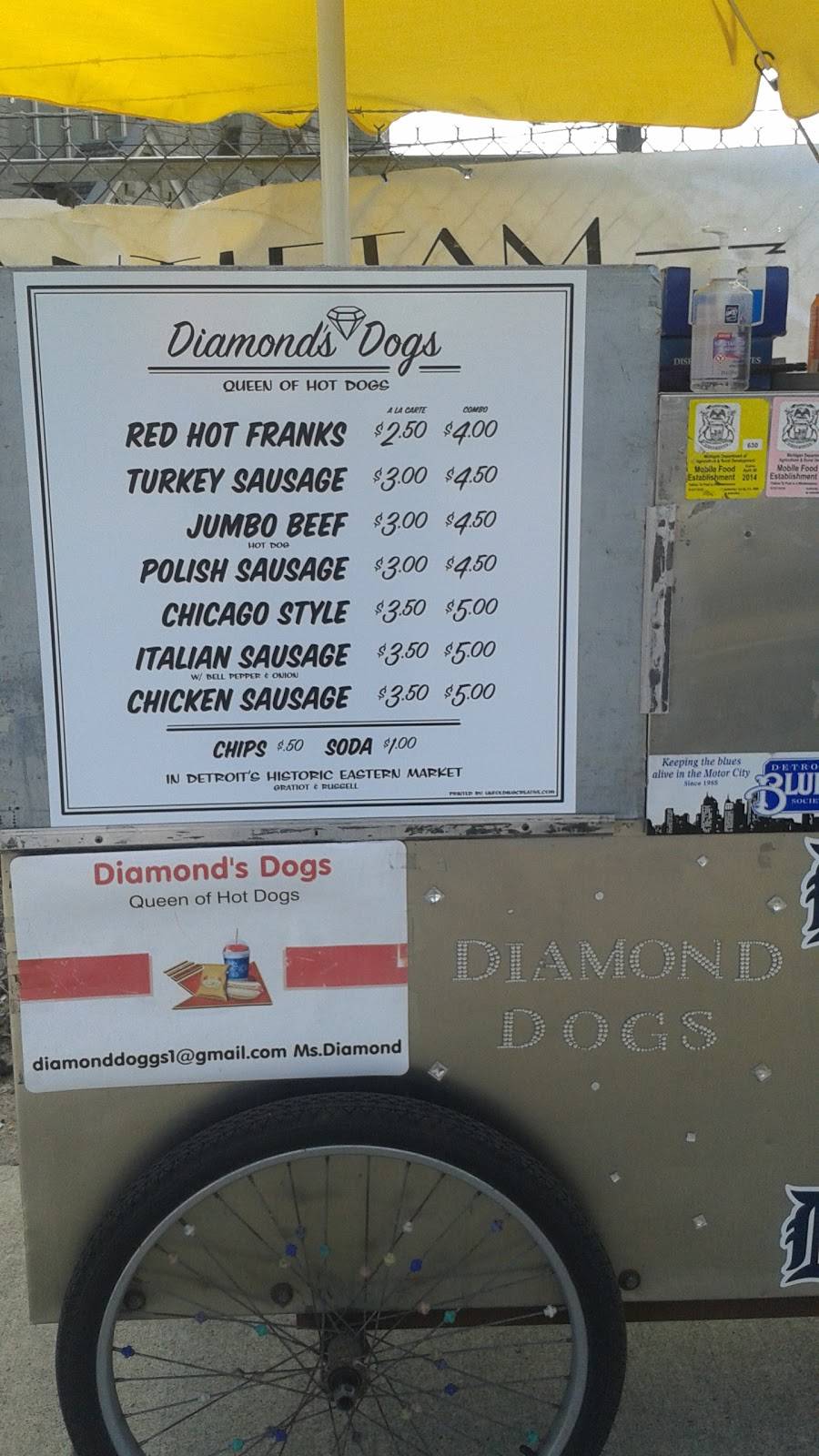 Diamond Dogs | meal takeaway | 1388 Gratiot Ave, Detroit, MI 48207, USA | 3134611125 OR +1 313-461-1125