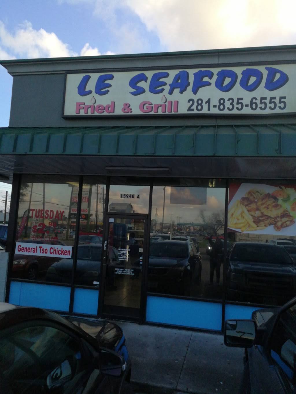Le Seafood | restaurant | 15948 S Post Oak Rd, Houston, TX 77053, USA | 2818356555 OR +1 281-835-6555