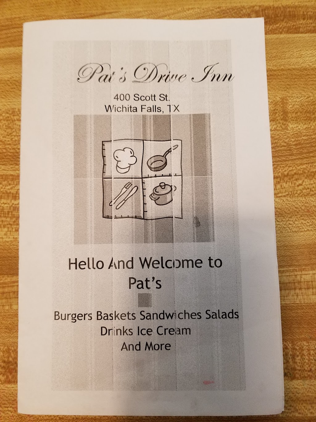 Pats Drive Inn | restaurant | 400 Scott Ave, Wichita Falls, TX 76301, USA | 9403223531 OR +1 940-322-3531