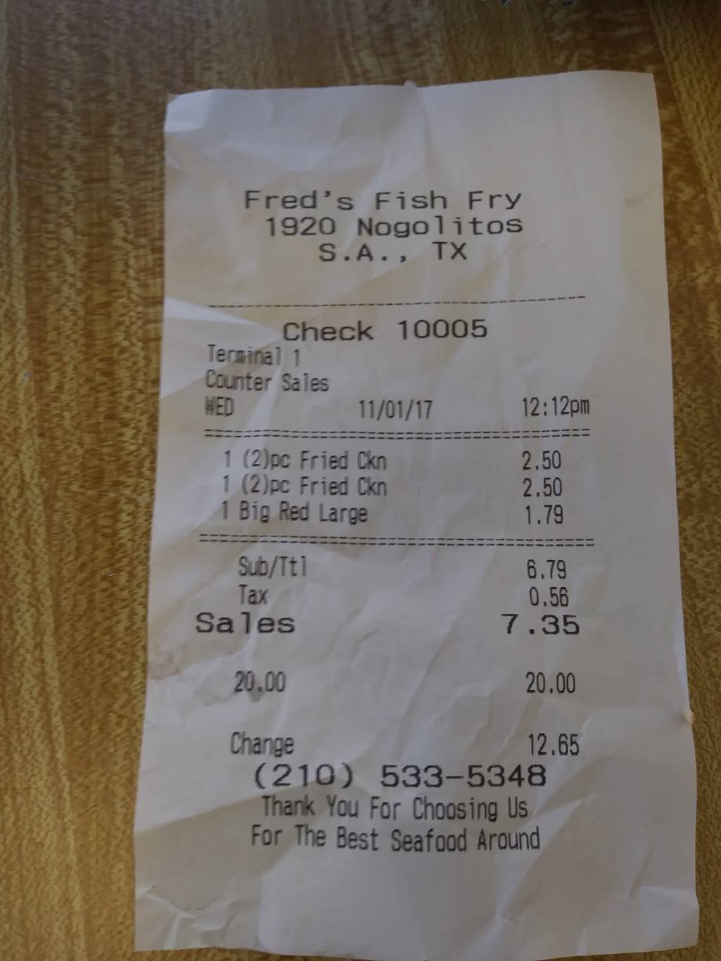 Freds Fish Fry | restaurant | 1920 Nogalitos St, San Antonio, TX 78225, USA | 2105335348 OR +1 210-533-5348