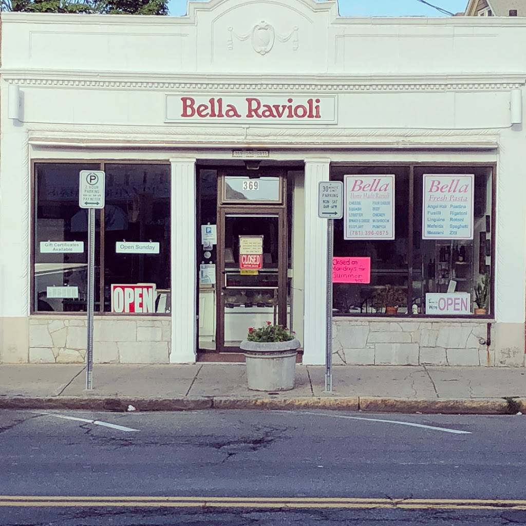 Bella Ravioli | restaurant | 369 Main St, Medford, MA 02155, USA | 7813960875 OR +1 781-396-0875