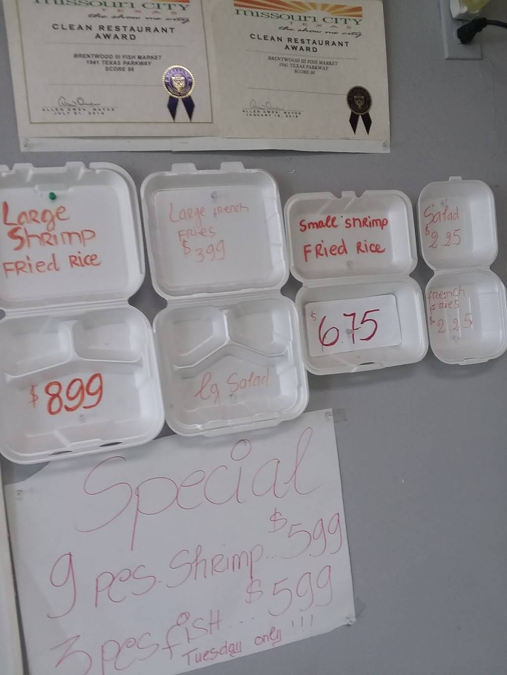 Brentwood 3 Seafood Market | restaurant | 1941 Texas Pkwy, Missouri City, TX 77489, USA | 2814998970 OR +1 281-499-8970