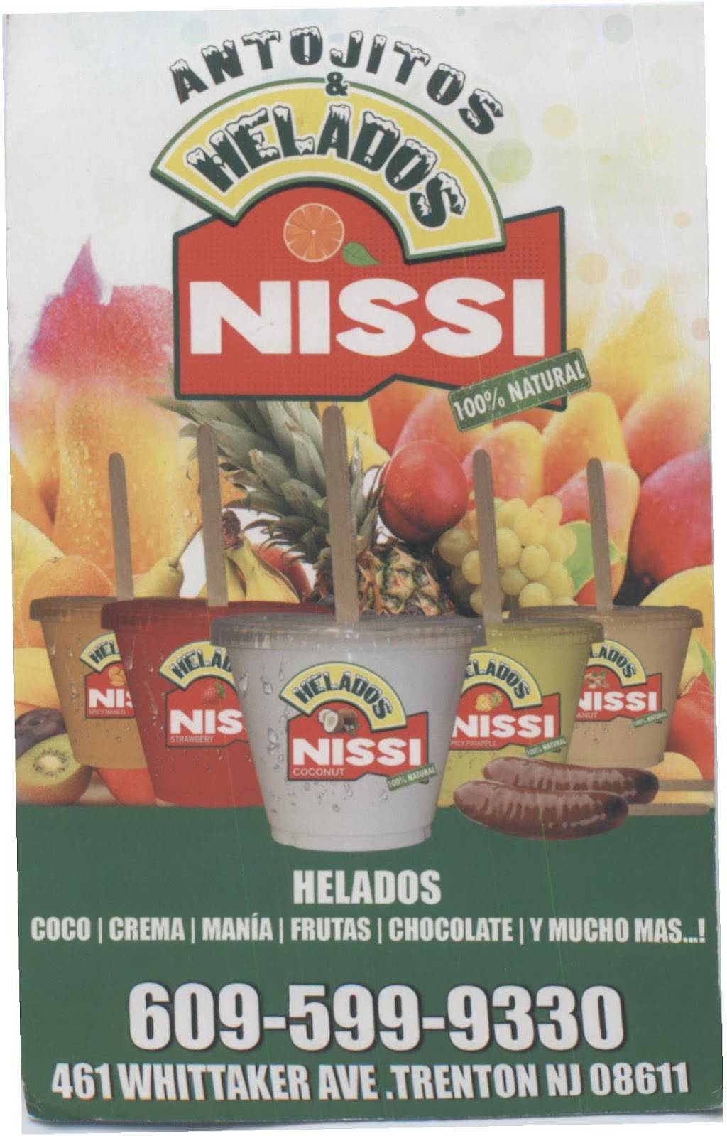 Antojitos & Helados | cafe | 461 Whittaker Ave, Trenton, NJ 08611, USA | 6095999330 OR +1 609-599-9330