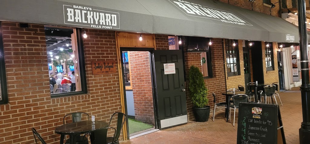 Barley’s Backyard | restaurant | 722 S Broadway, Baltimore, MD 21231, USA | 4103424222 OR +1 410-342-4222