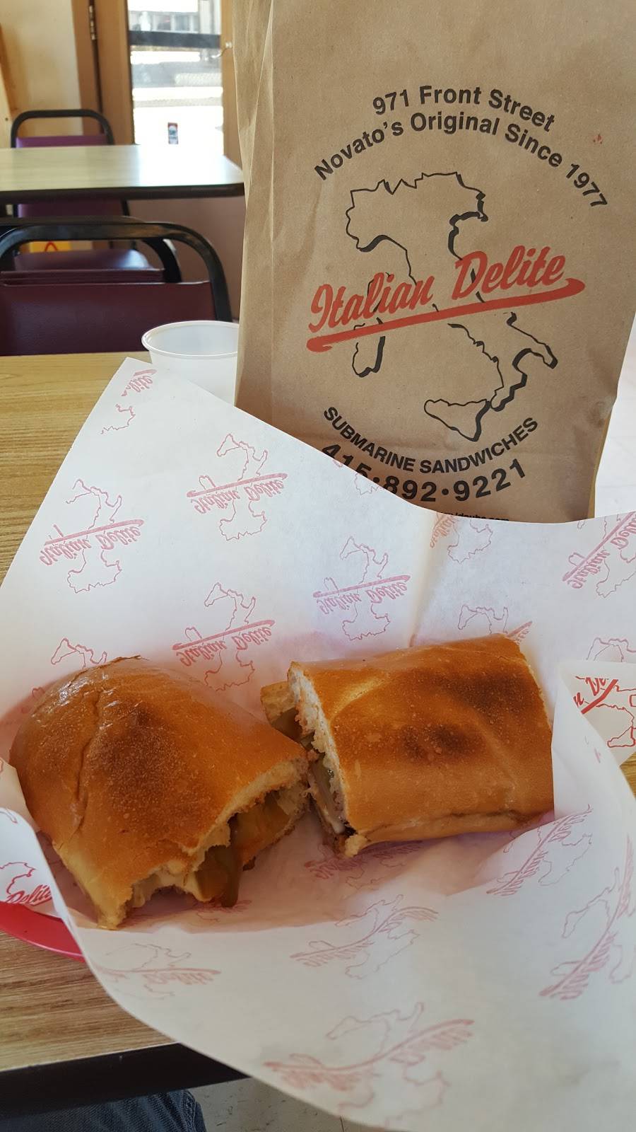 Italian Delite Sub Sandwiches | meal takeaway | 971 Front St, Novato, CA 94945, USA | 4158929221 OR +1 415-892-9221