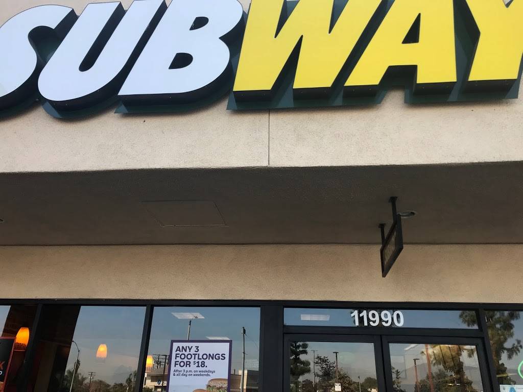 Subway Restaurants | restaurant | 11990 Garvey Ave, El Monte, CA 91732, USA | 6262791860 OR +1 626-279-1860