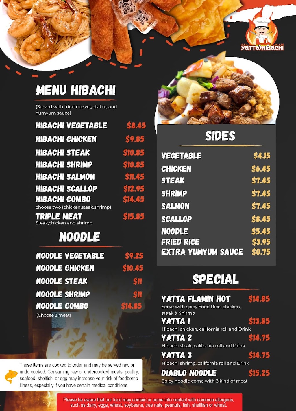 Yatta Hibachi & Sushi Streator | restaurant | 514 W Bridge St, Streator, IL 61364, USA | 8157632439 OR +1 815-763-2439