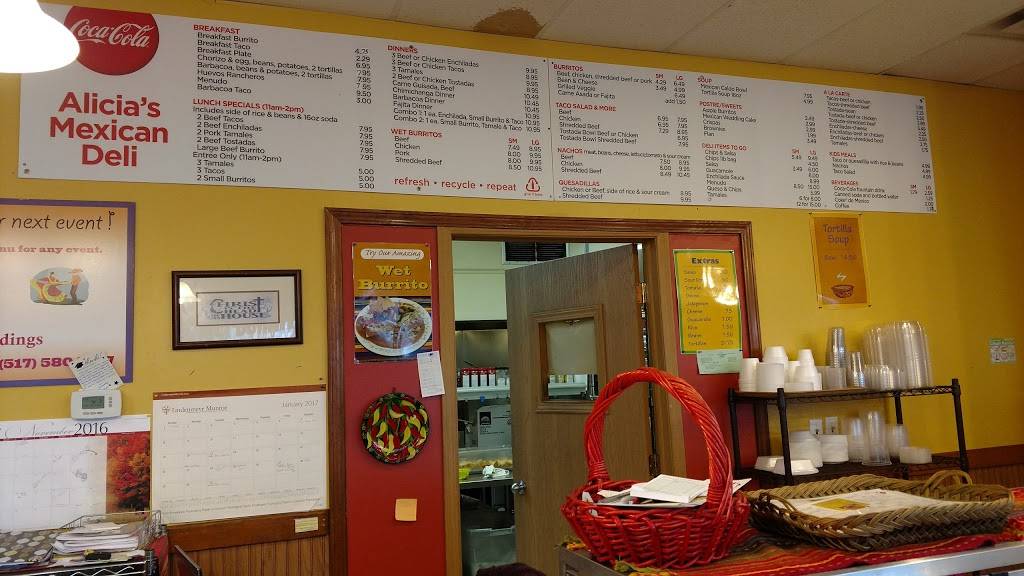 Alicias Authentic Mexican Deli & Catering | restaurant | 5025 N Grand River Ave # 3, Lansing, MI 48906, USA | 5175808417 OR +1 517-580-8417