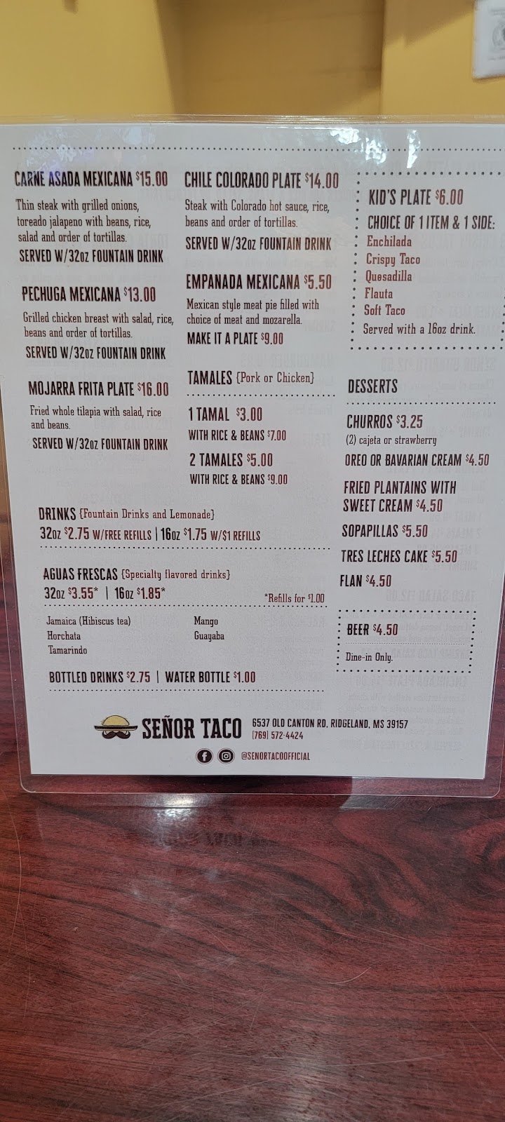 Señor Taco #2 | restaurant | 211 W Woodrow Wilson Ave, Jackson, MS 39213, USA | 7692337691 OR +1 769-233-7691