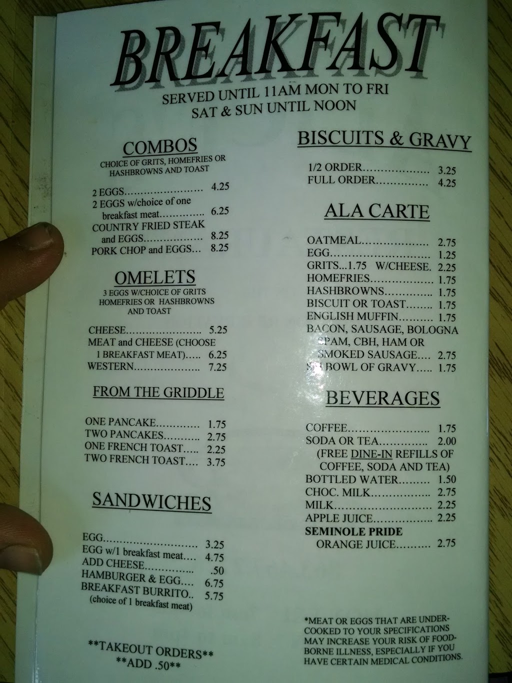 Alices Restaurant | restaurant | 17410 Reservation Rd NE, Okeechobee, FL 34974, USA | 8634672226 OR +1 863-467-2226