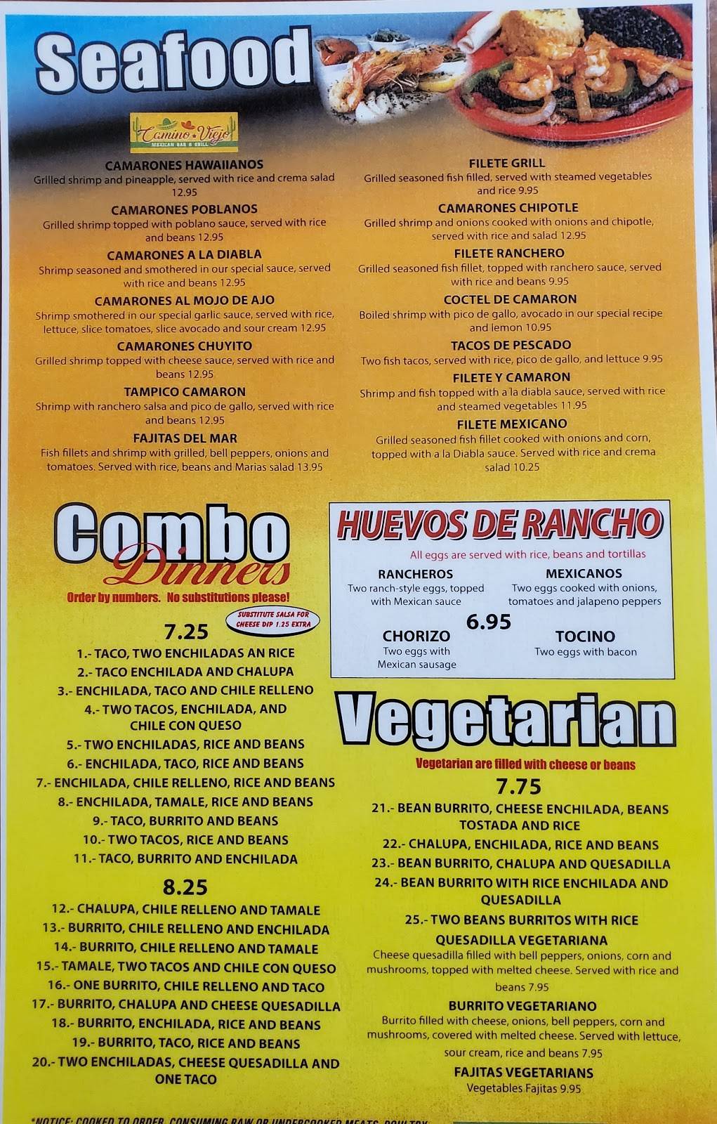 Camino Viejo | restaurant | 1433 Robinson Rd, Old Hickory, TN 37138, USA | 6153570211 OR +1 615-357-0211