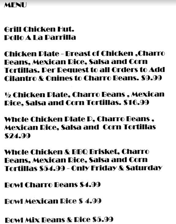 Grille Chicken Hut | restaurant | 14151 Tomball Pkwy, Houston, TX 77086, USA | 2813101551 OR +1 281-310-1551