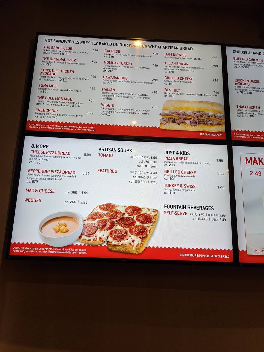 Earl of Sandwich | restaurant | 18080 Chatsworth St #2B, Granada Hills, CA 91344, USA | 8183606706 OR +1 818-360-6706