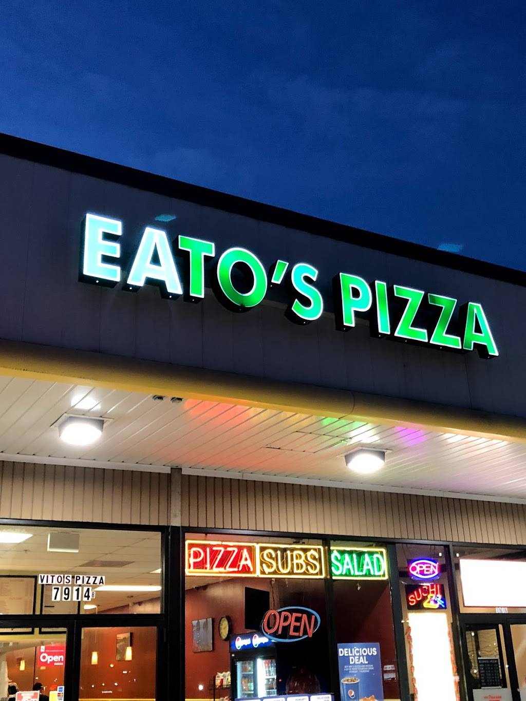 Eatos Pizza | restaurant | 7914 Belair Rd, Baltimore, MD 21236, USA | 4106611900 OR +1 410-661-1900