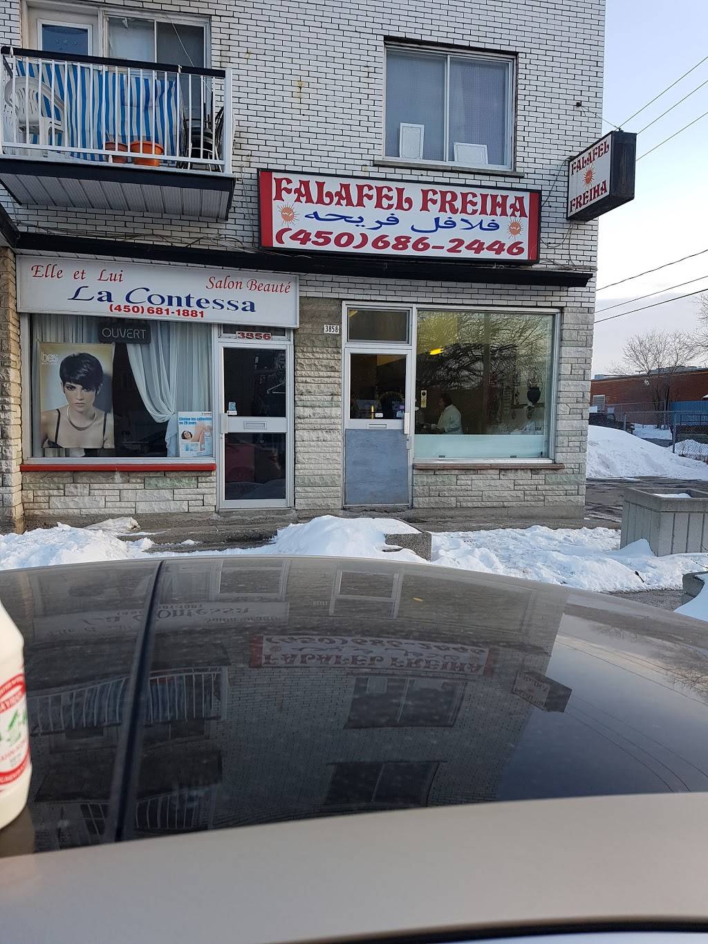 Falafel Freiha | restaurant | 3858 Boulevard Perron, Laval, QC H7V 1P8, Canada | 4506862446 OR +1 450-686-2446