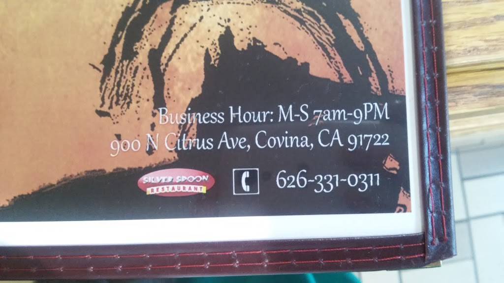 Silver Spoon Restaurant | restaurant | 900 N Citrus Ave, Covina, CA 91722, USA | 6263310311 OR +1 626-331-0311