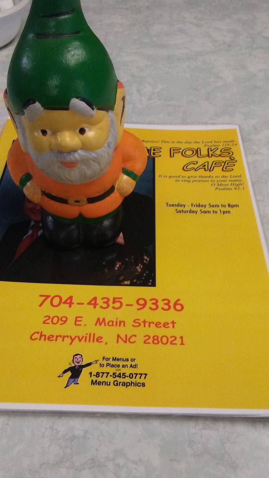Home Folks Cafe | cafe | 209 E Main St, Cherryville, NC 28021, USA | 7044359336 OR +1 704-435-9336