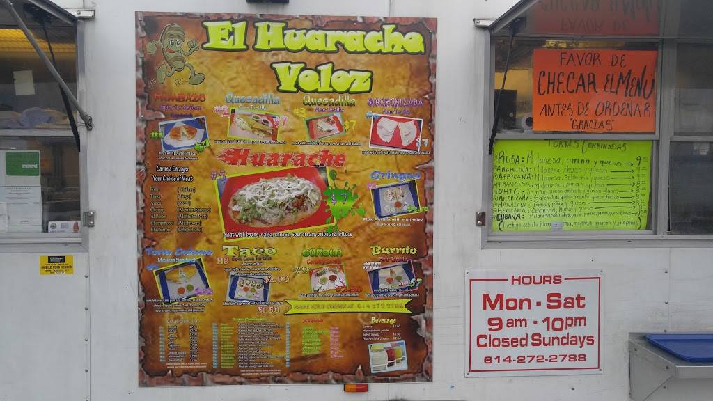El Huaracha Veloz Taco Stand | restaurant | W Broad St & North Wheatland Avenue, Columbus, OH 43204, USA | 6142722788 OR +1 614-272-2788