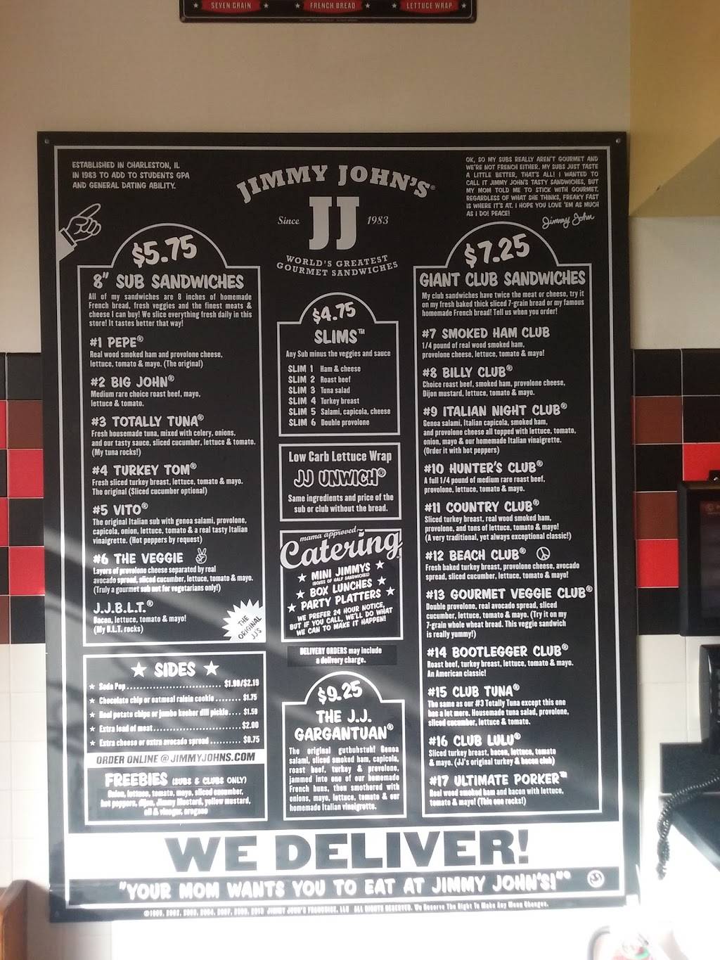 Jimmy Johns | meal delivery | 155 S State Rd 7, Royal Palm Beach, FL 33414, USA | 5613337825 OR +1 561-333-7825