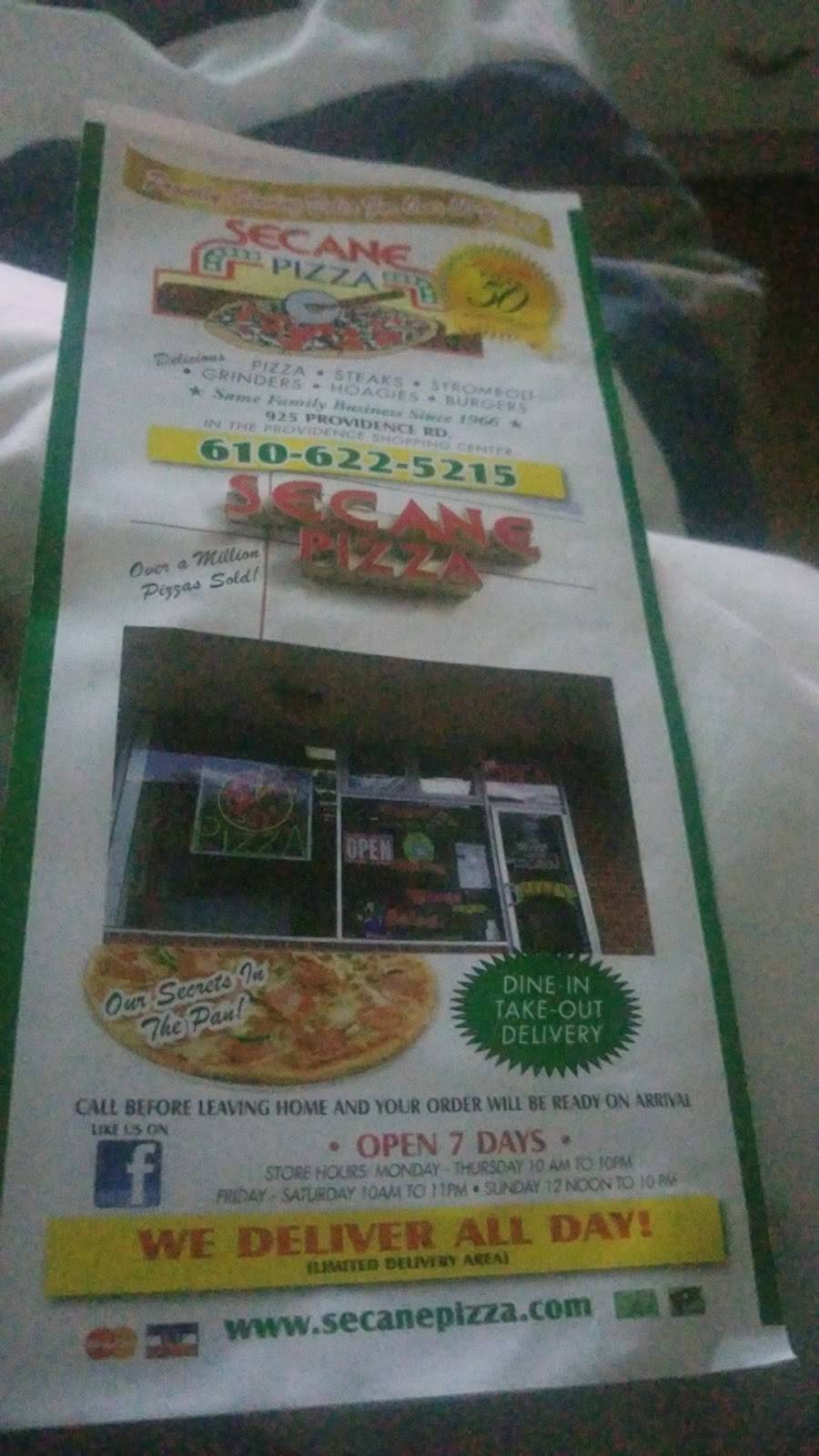 Secane Pizza | restaurant | 925 Providence Rd, Secane, PA 19018, USA | 6106225215 OR +1 610-622-5215