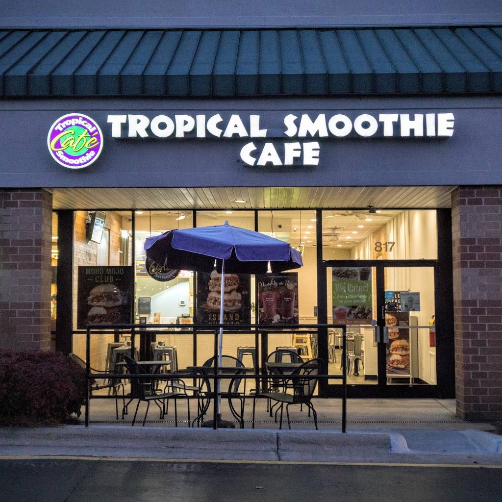 Tropical Smoothie Cafe | restaurant | 817 Bass Pro Ln, Cary, NC 27513, USA | 9193789333 OR +1 919-378-9333