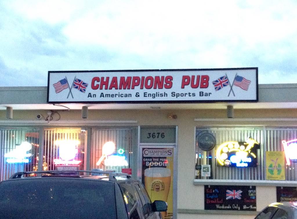 Champions Pub | restaurant | 3676 Webber St, Sarasota, FL 34232, USA | 9419277686 OR +1 941-927-7686