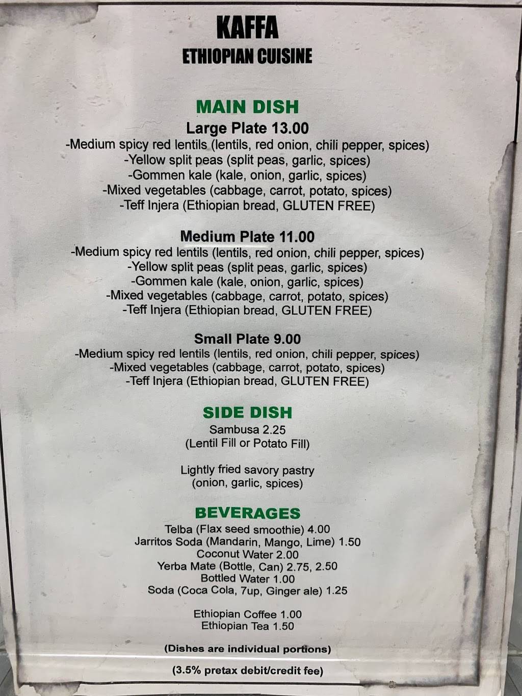 Kaffa Ethiopian Cuisine | restaurant | 2987 Sacramento St, Berkeley, CA 94702, USA | 5106775822 OR +1 510-677-5822