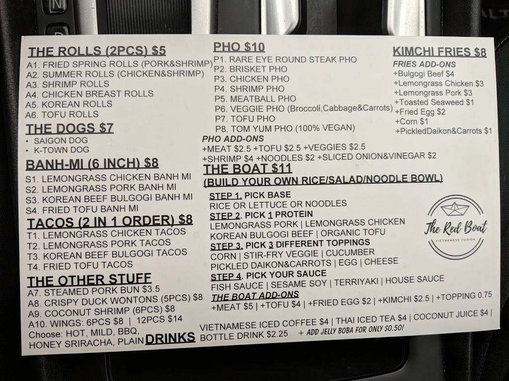 The Red Boat Glen Burnie | restaurant | 440 Crain Hwy, Glen Burnie, MD 21061, USA | 4104127688 OR +1 410-412-7688