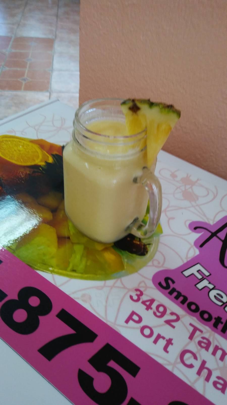 Angies Fresh Fruit Smoothies & More | night club | 3492 Tamiami Trail Unit C, Port Charlotte, FL 33952, USA | 9418758521 OR +1 941-875-8521