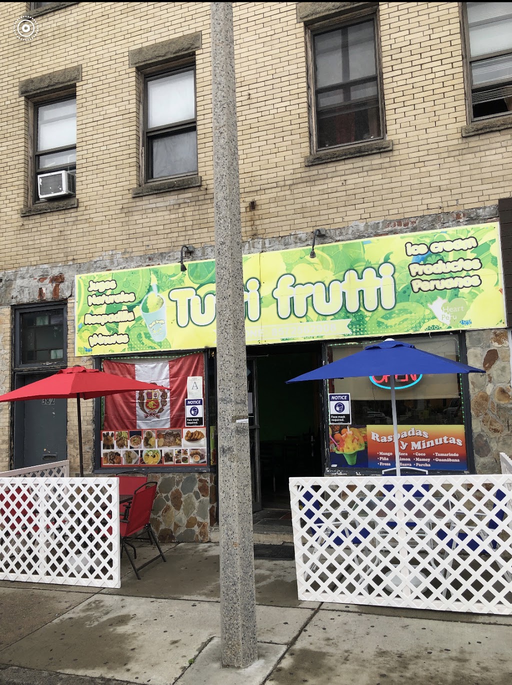 Tutti Frutti | restaurant | 384 Chelsea St, East Boston, MA 02128, USA | 8572562908 OR +1 857-256-2908