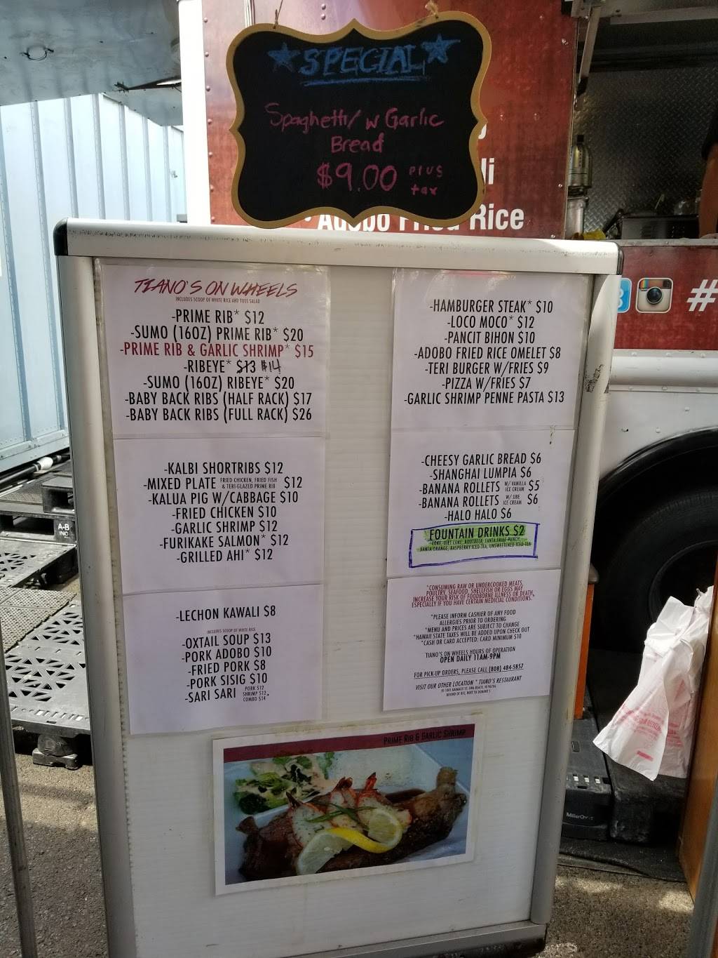 Tianos On Wheels | restaurant | 94-354 Hanawai Cir, Waipahu, HI 96797, USA | 8084845857 OR +1 808-484-5857