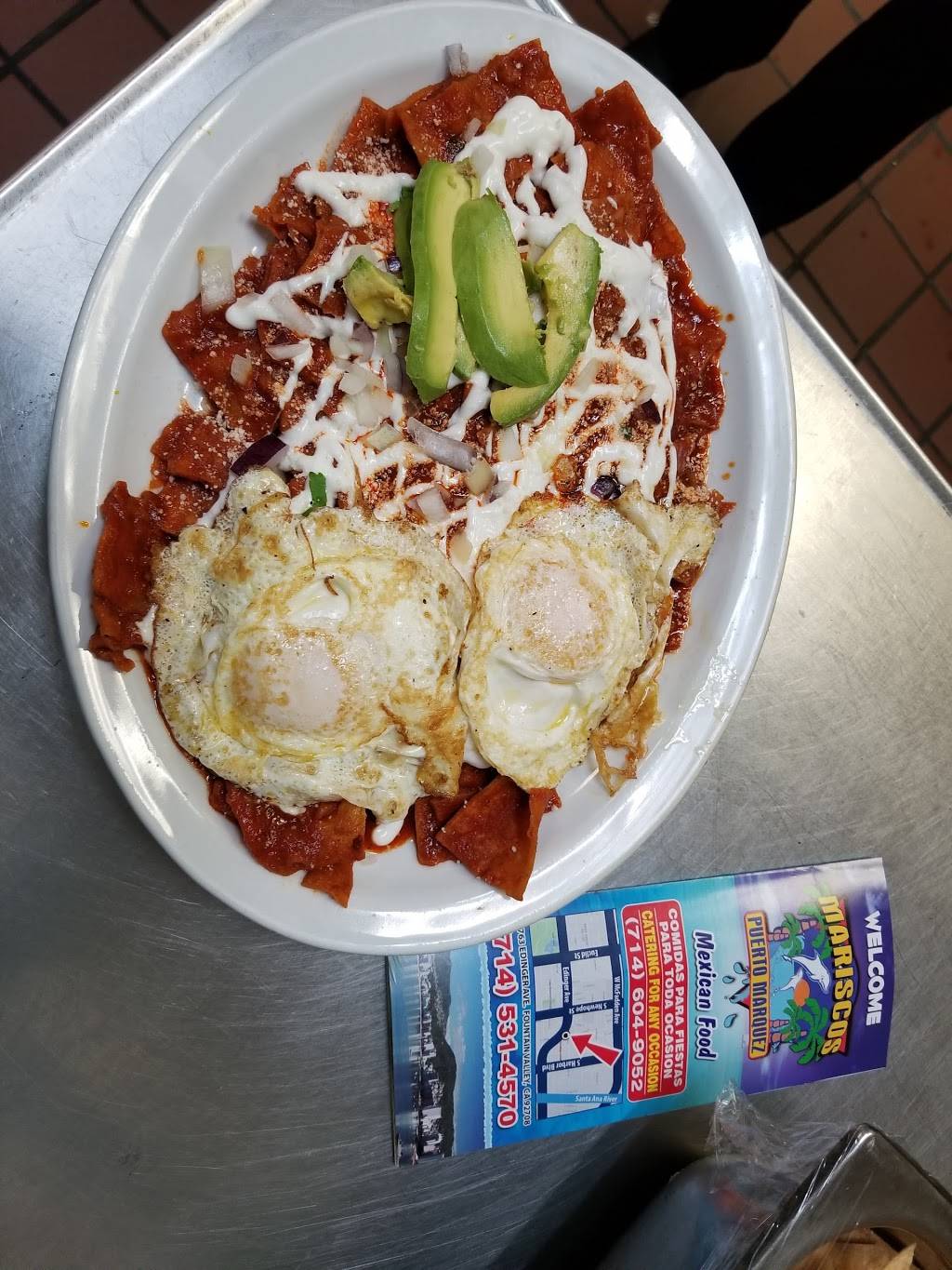 Mariscos Puerto Marquez Mexican Grill | restaurant | 11763 Edinger Ave, Fountain Valley, CA 92708, USA | 7145314570 OR +1 714-531-4570