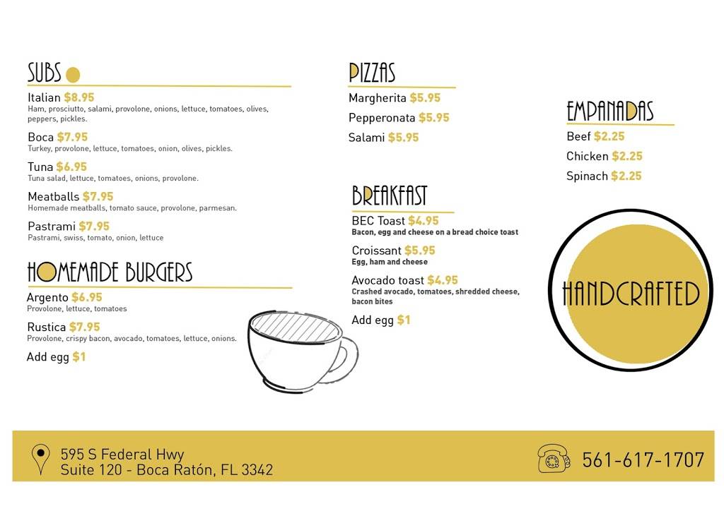 Cafe ARGENTO | restaurant | 595 Federal Hwy, Boca Raton, FL 33432, USA | 5616171707 OR +1 561-617-1707