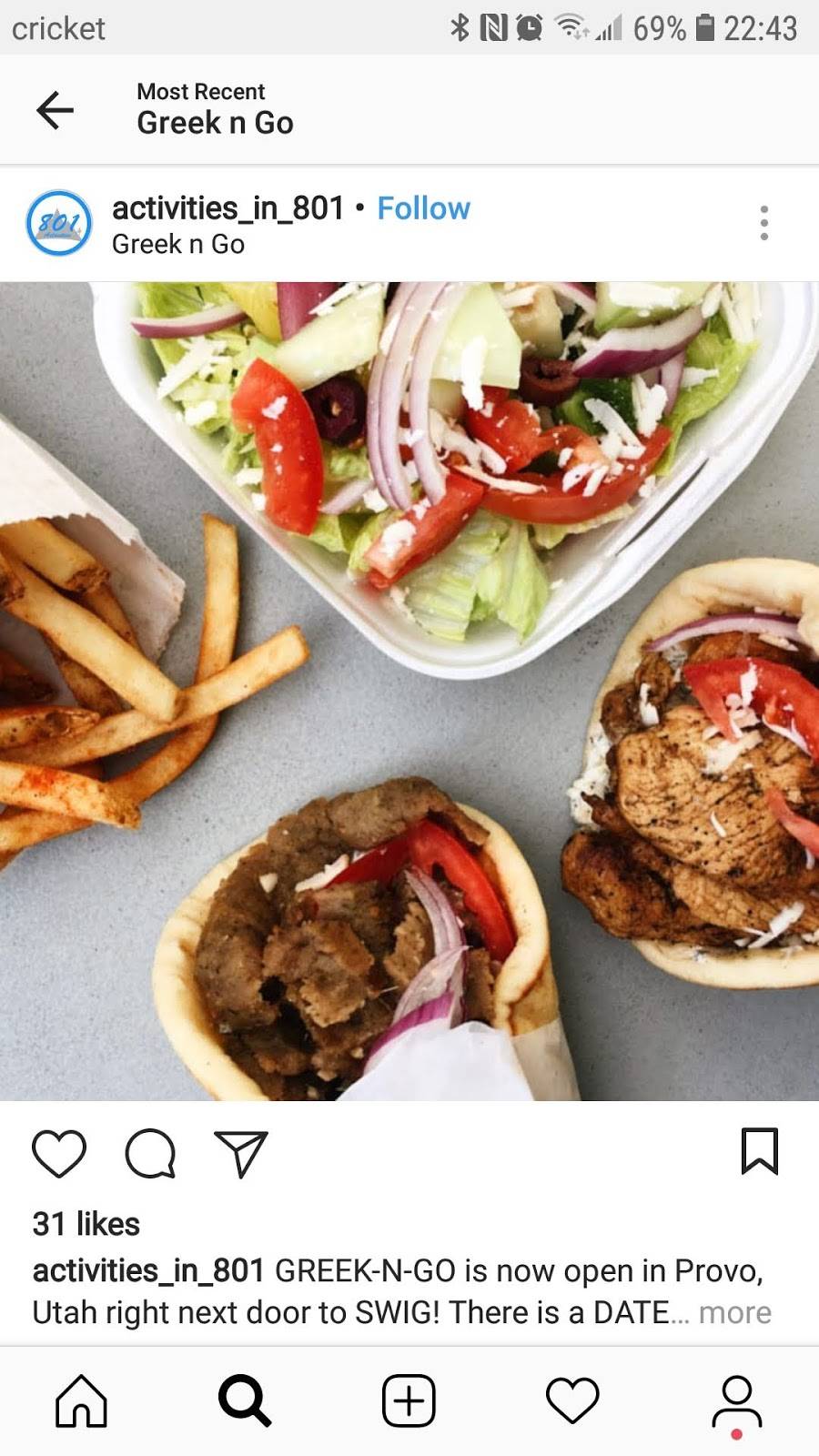 Greek-n-Go | restaurant | 1523 N Canyon Rd, Provo, UT 84604, USA | 3852300044 OR +1 385-230-0044