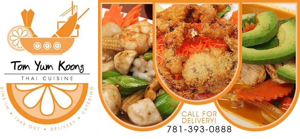 Tom Yum Koong Restaurant | restaurant | 11 Forest St, Medford, MA 02155, USA | 7813930888 OR +1 781-393-0888