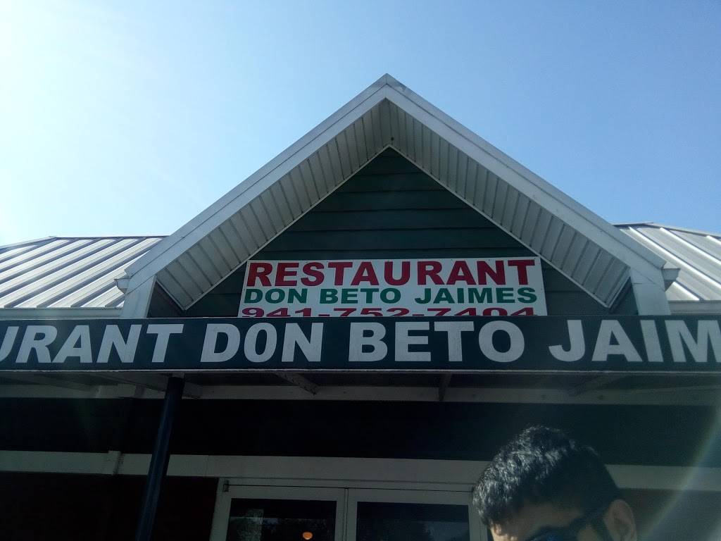 Don Beto Jaimes Restaurant | restaurant | 6320 15th St E, Sarasota, FL 34243, USA | 9417527404 OR +1 941-752-7404