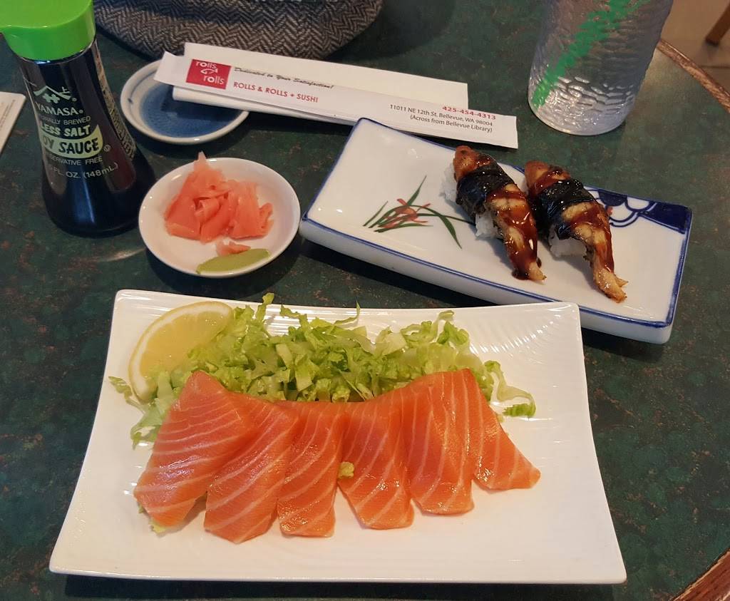 Rolls and Rolls + Sushi | restaurant | 11011 NE 12th St c1, Bellevue, WA 98004, USA | 4254544313 OR +1 425-454-4313