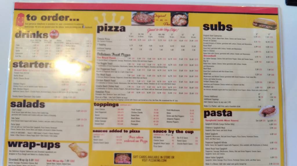 Pizza King | meal delivery | 101 W Jackson St, Cicero, IN 46034, USA | 3179845720 OR +1 317-984-5720