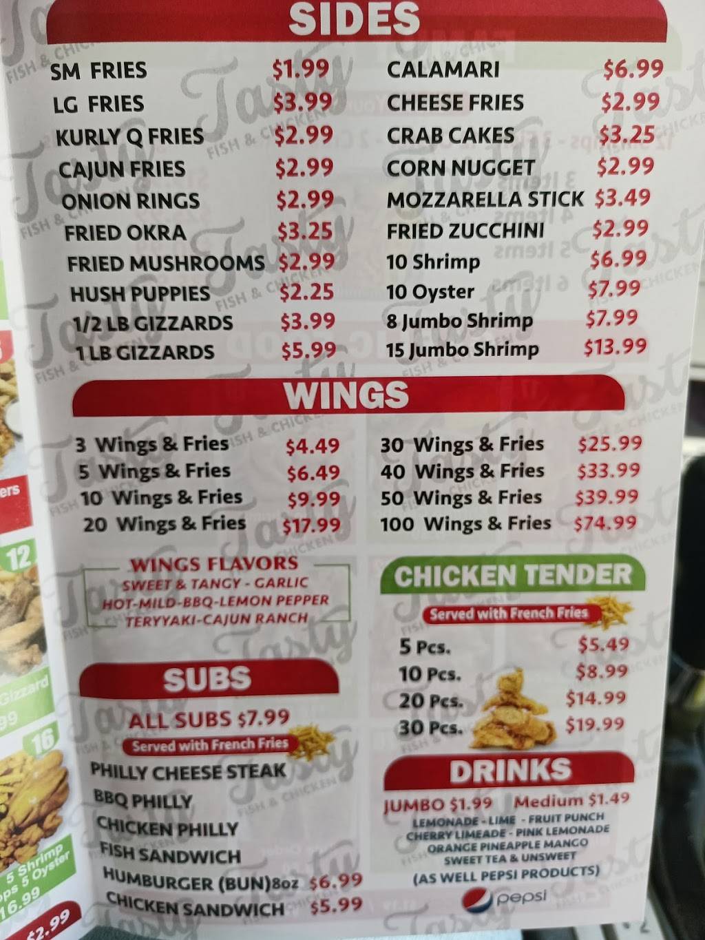 Tasty seafood chicken and sub | restaurant | 6185 Fort Caroline Rd, Jacksonville, FL 32277, USA | 9046832261 OR +1 904-683-2261