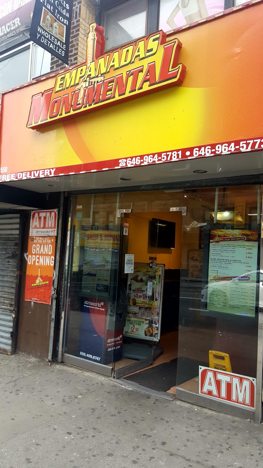 Empanadas Monumental | restaurant | 550 W 181st St, New York, NY 10033, USA | 6469645773 OR +1 646-964-5773