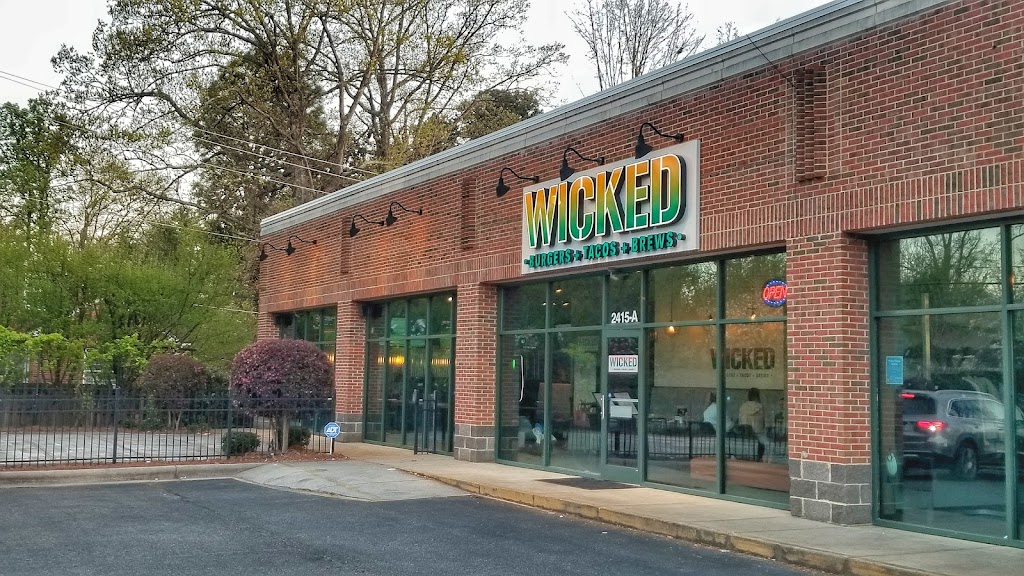 Wicked Burgers, Tacos, Brews | restaurant | 2415A Lawndale Dr, Greensboro, NC 27408, USA | 3367632929 OR +1 336-763-2929