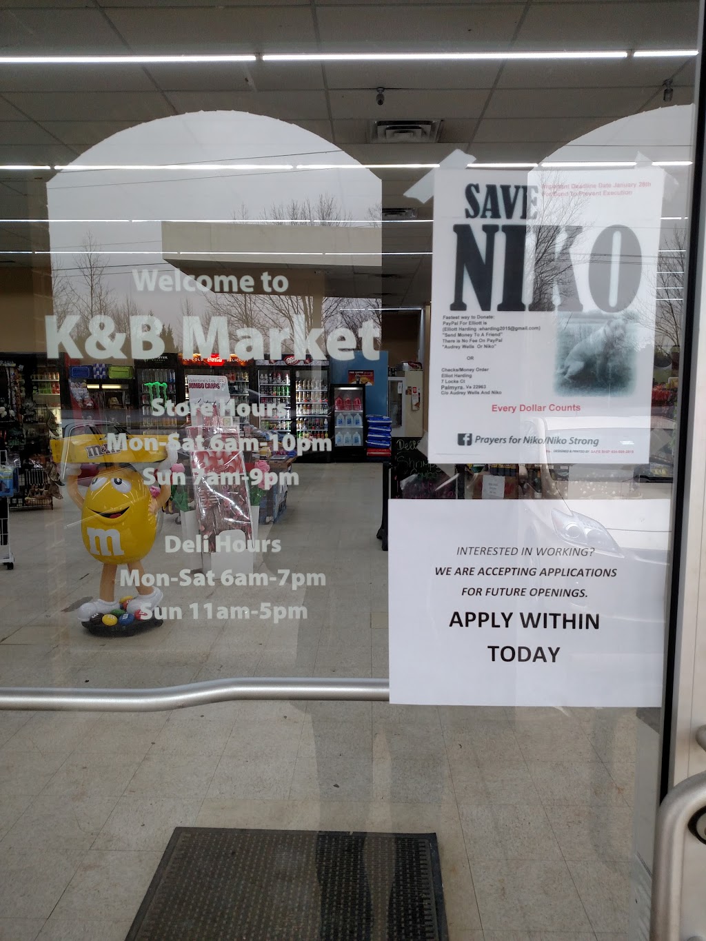 K & B Market | restaurant | 17561 Louisa Rd, Louisa, VA 23093, USA | 5409671520 OR +1 540-967-1520