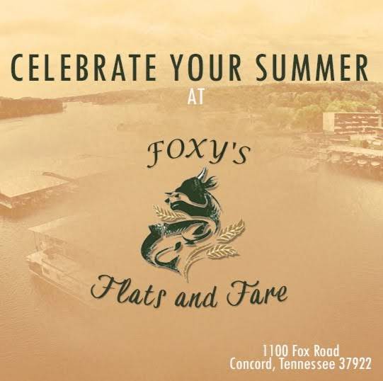 Foxys Flats and Fare | restaurant | 1100 Fox Rd, Concord, TN 37922, USA | 8654130700 OR +1 865-413-0700