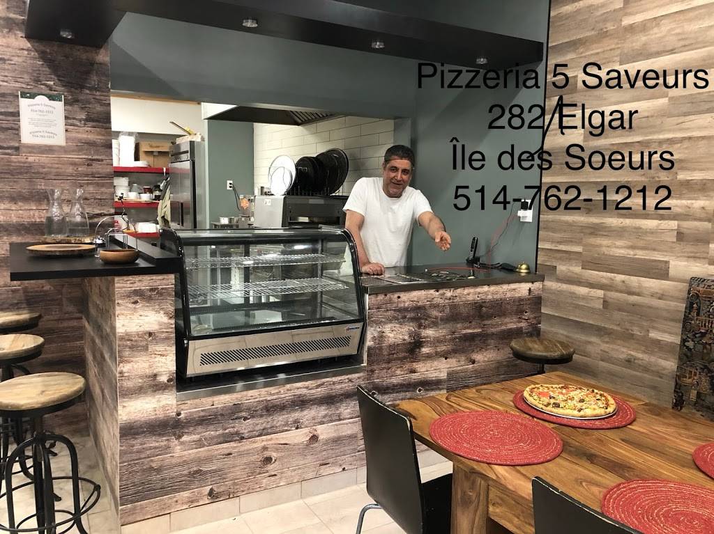 Pizzeria 5 Saveurs - Les 5 Saveurs Pizzeria | restaurant | 282 Elgar, Ile des soeurs, Montreal, QC H3E 1C9, Canada | 5147621212 OR +1 514-762-1212