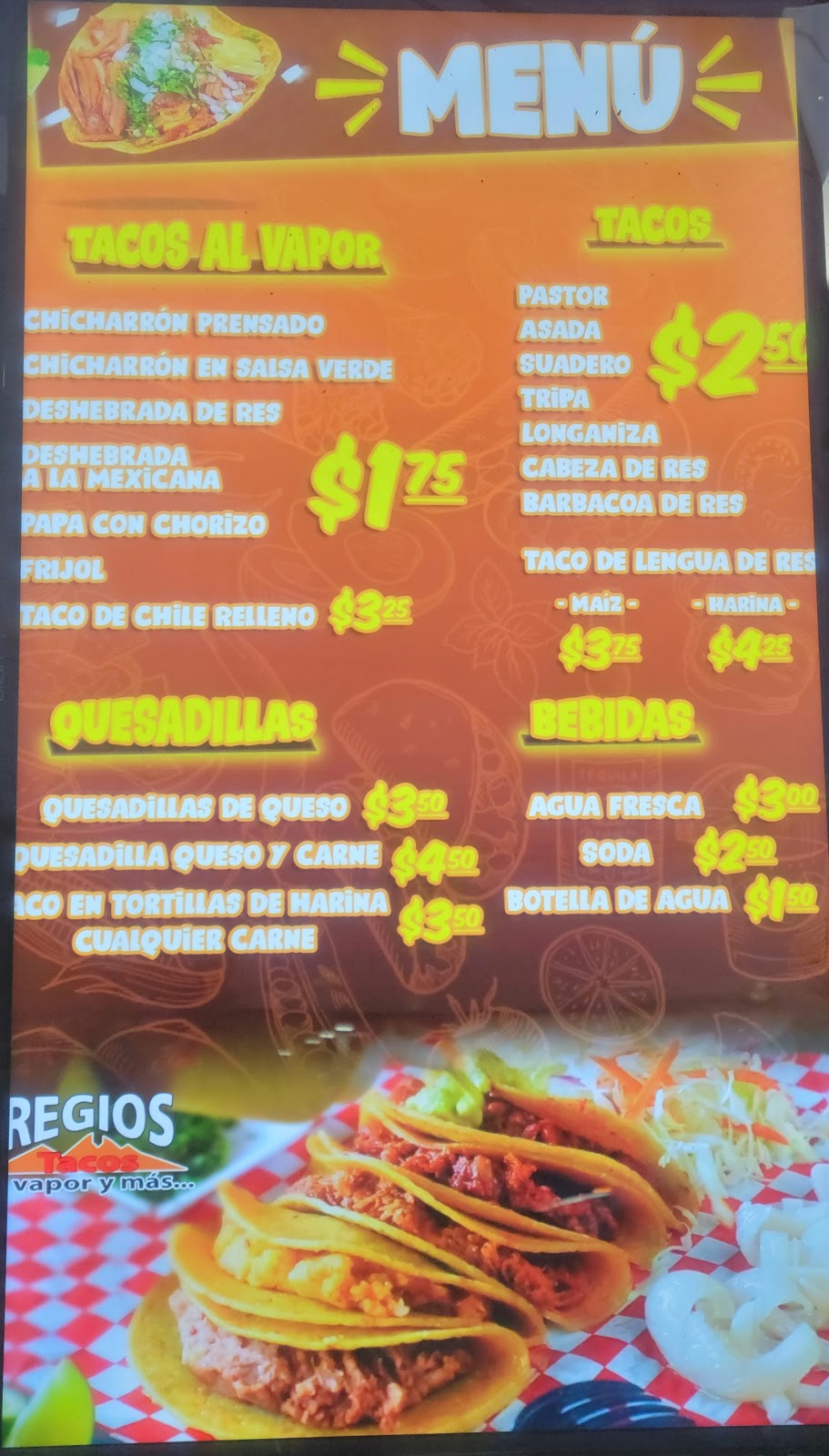 REGIOS tacos a vapor | restaurant | 9414 N Lamar Blvd, Austin, TX 78753, USA | 5129560828 OR +1 512-956-0828
