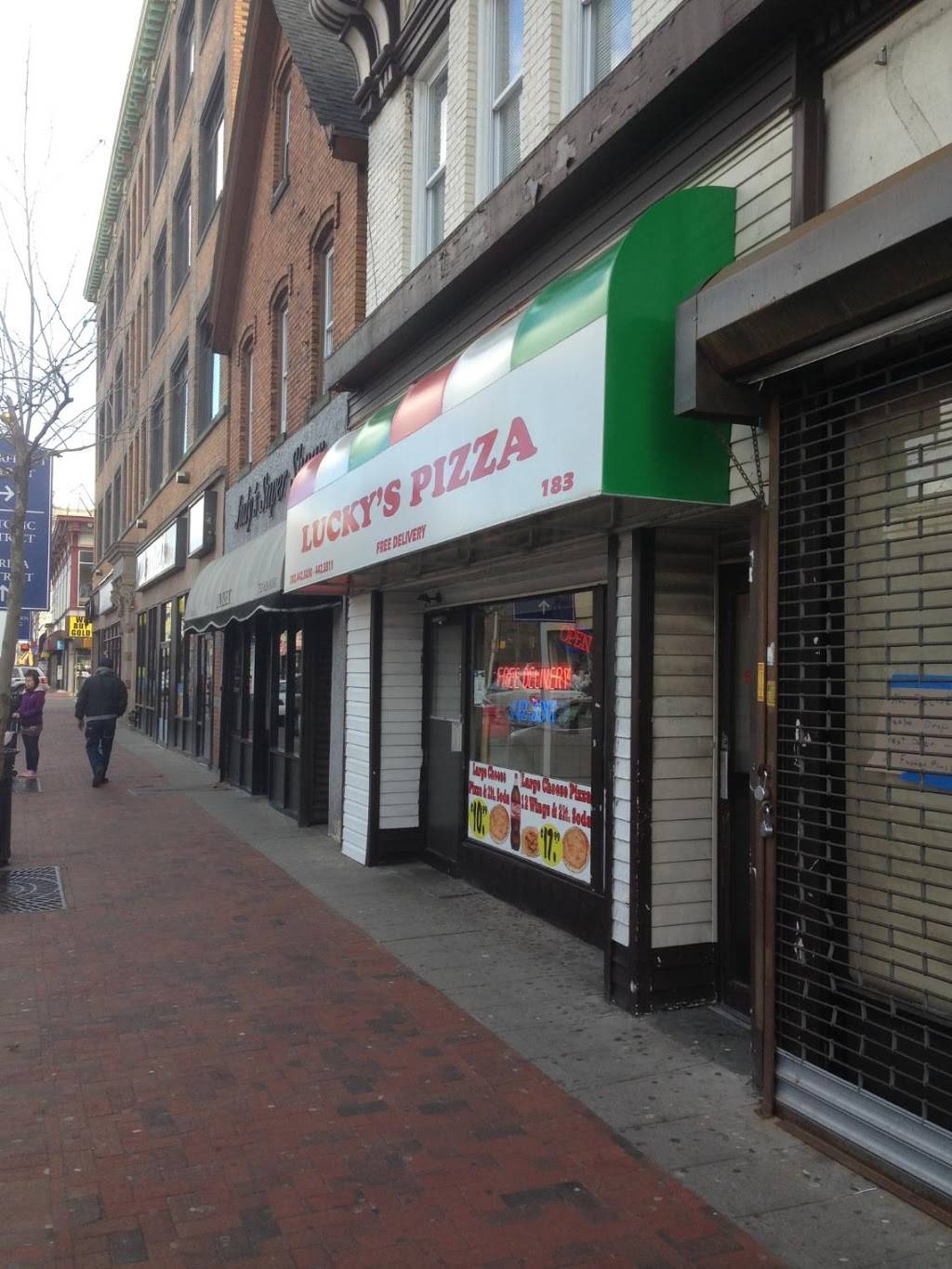 Luckys Pizzeria | restaurant | 183 Smith St, Perth Amboy, NJ 08861, USA | 7324423311 OR +1 732-442-3311