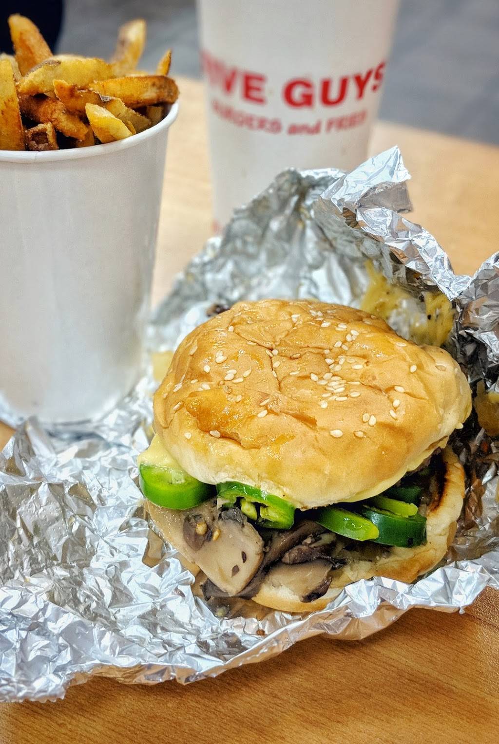 Five Guys | meal takeaway | 65 Station Landing, Medford, MA 02155, USA | 7818741250 OR +1 781-874-1250