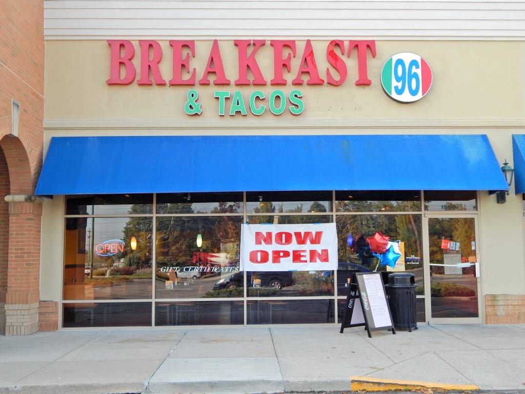 Breakfast 96 & Tacos | restaurant | 4825 E 96th St Suite 1500, Indianapolis, IN 46240, USA | 3176690240 OR +1 317-669-0240