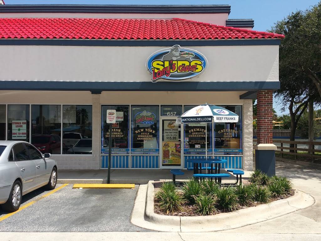 Larrys Giant Subs | meal takeaway | 657 3rd St N, Jacksonville Beach, FL 32250, USA | 9042479620 OR +1 904-247-9620